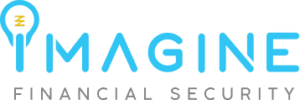 Imagine Financial Security blue logo on black