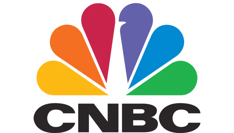 CNBC colorful peacock logo